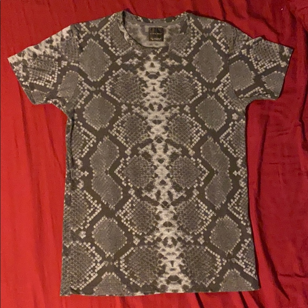Zara Men’s Python (snake) print shirt